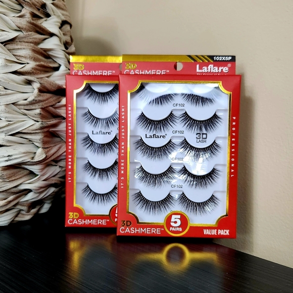 LAFLARE | The Secret of Beauty 3D CASHMERE 5 Pair Eye Lash Set (1 PACK) - Picture 3 of 4